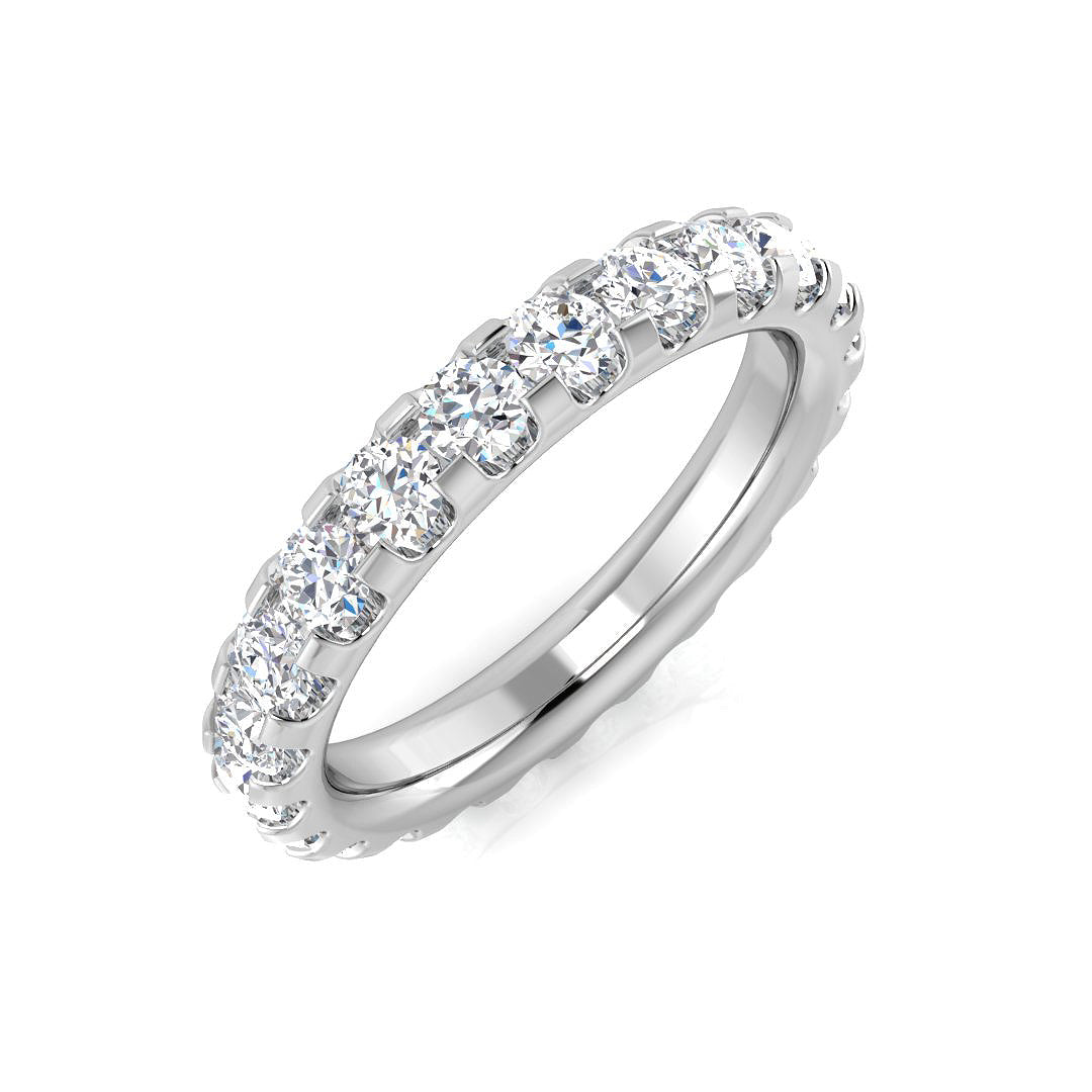 Full Eternity Diamond Ring 0.2ct–4.15ct – SR512 – 18k White Gold