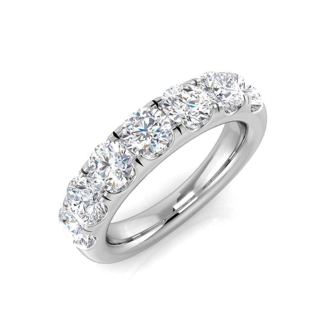 Half Eternity Diamond Ring 0.14ct–2.18ct – SR4962 – 18k White Gold