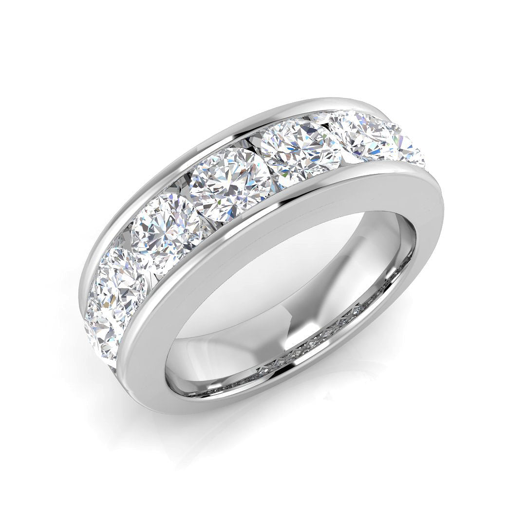 Half Eternity Diamond Ring 0.21ct–2.15ct – BJR0277 – 18k White Gold