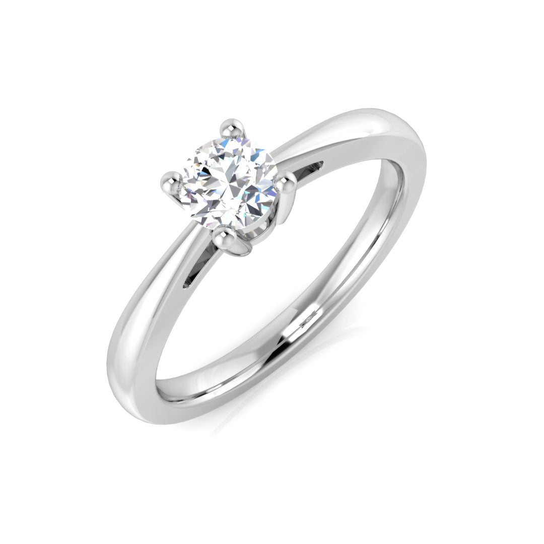 Engagement Diamond Ring 0.32ct–0.35ct – BJR0280 – 18k White Gold