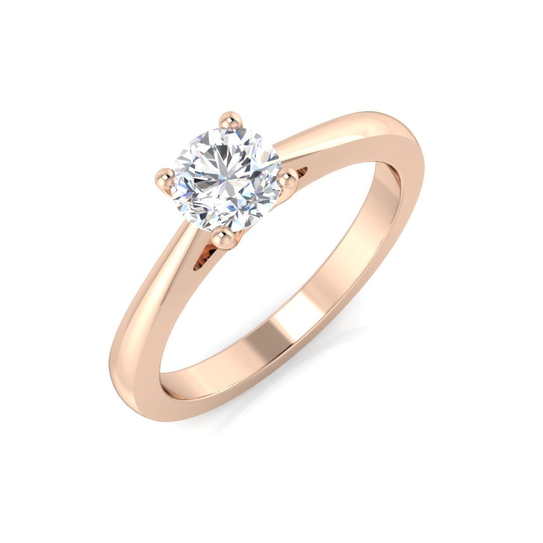 Engagement Diamond Ring 0.5ct – BJR0282 – 18k Rose Gold