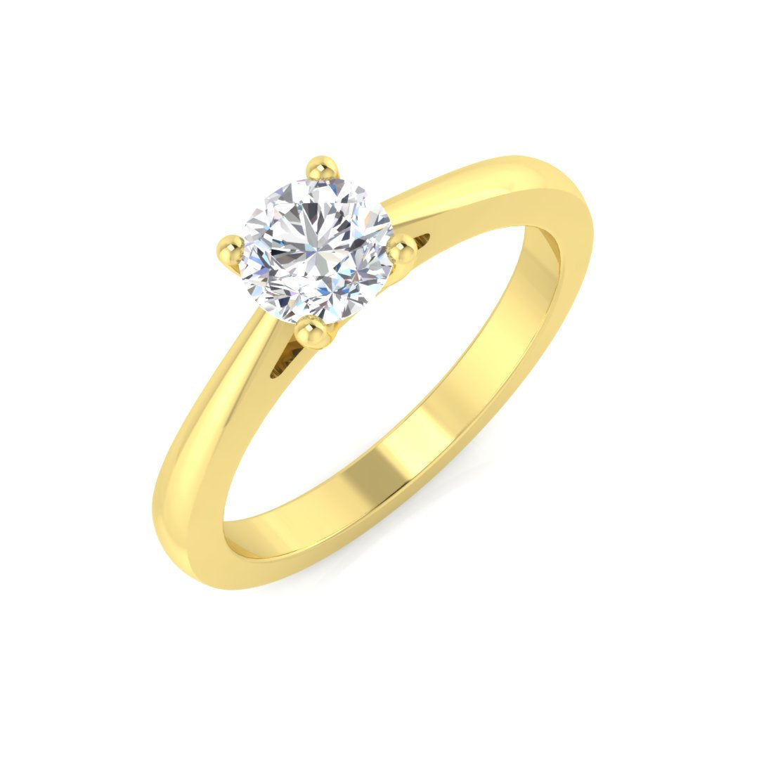 Engagement Diamond Ring 0.5ct – BJR0282 – 18k Yellow Gold