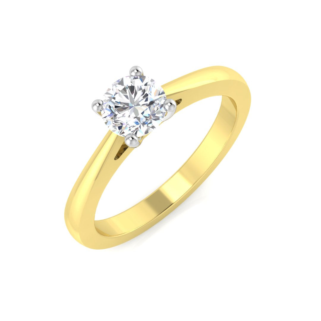 Engagement Diamond Ring 0.5ct – BJR0282 – 18k Yellow Gold