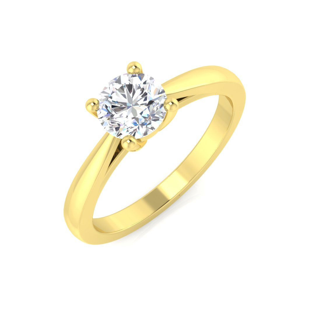 Engagement Diamond Ring 0.7ct–0.71ct – BJR0283 – 18k Two Tone Gold