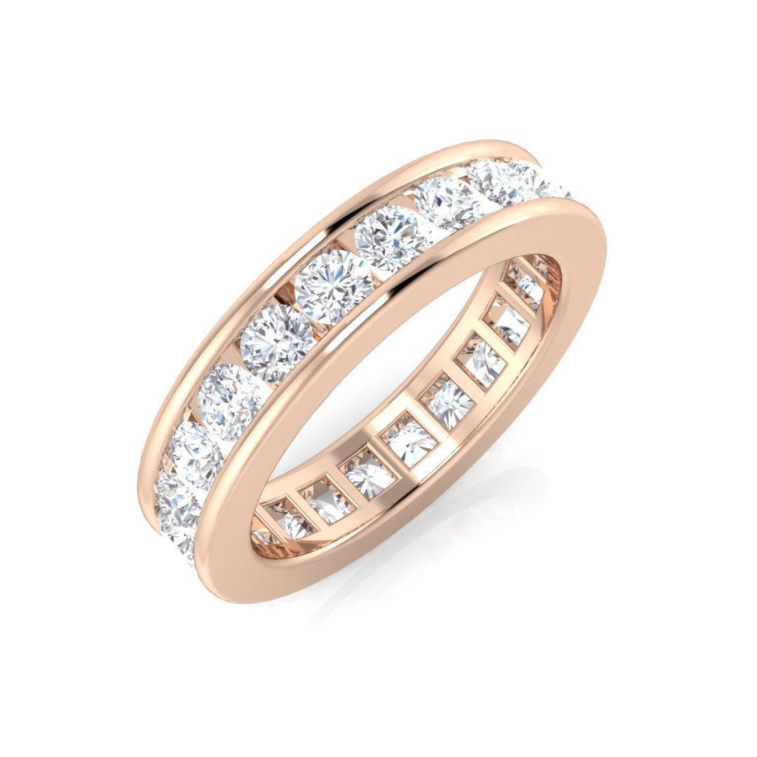 Full Eternity Diamond Ring 0.5ct–3.3ct – SL4304 – 18k Rose Gold