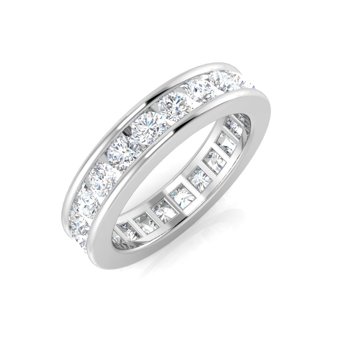 Full Eternity Diamond Ring 0.5ct–3.3ct – SL4304 – 18k White Gold