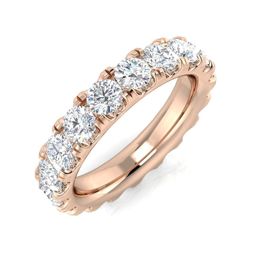 Full Eternity Diamond Ring 0.2ct–4.15ct – SR512 – 18k Rose Gold
