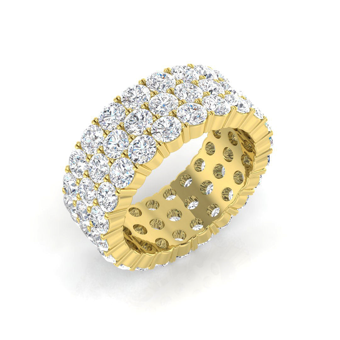 Full Eternity Diamond Ring 1.88ct–8.38ct – BJR0312 – 18k Yellow Gold