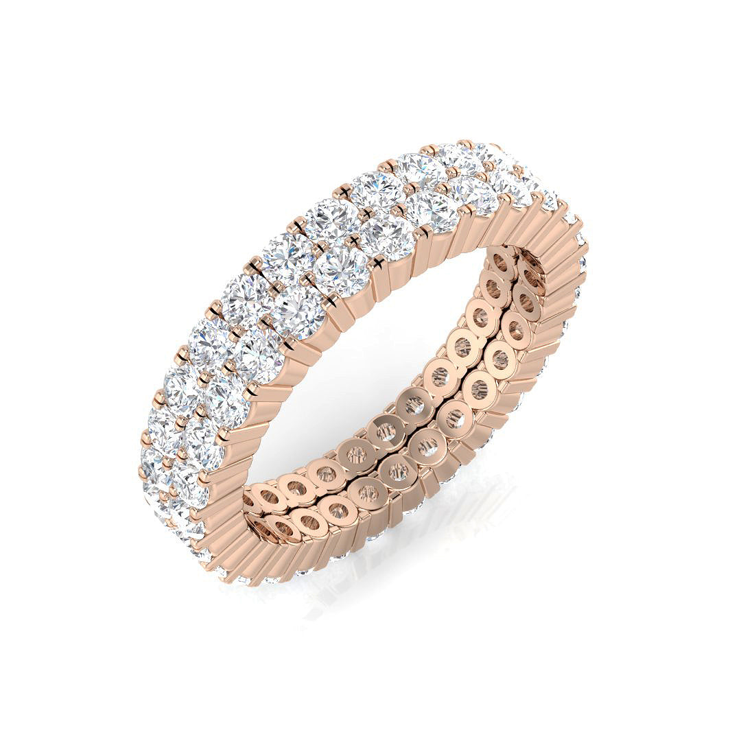 Full Eternity Diamond Ring 0.92ct–4.93ct – BJR0314 – 18k Rose Gold