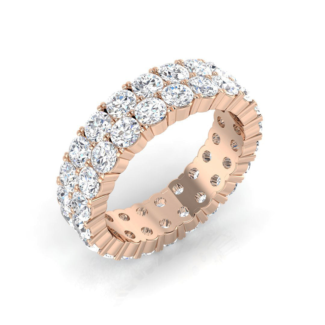 Full Eternity Diamond Ring 0.92ct–4.93ct – BJR0314 – 18k Rose Gold