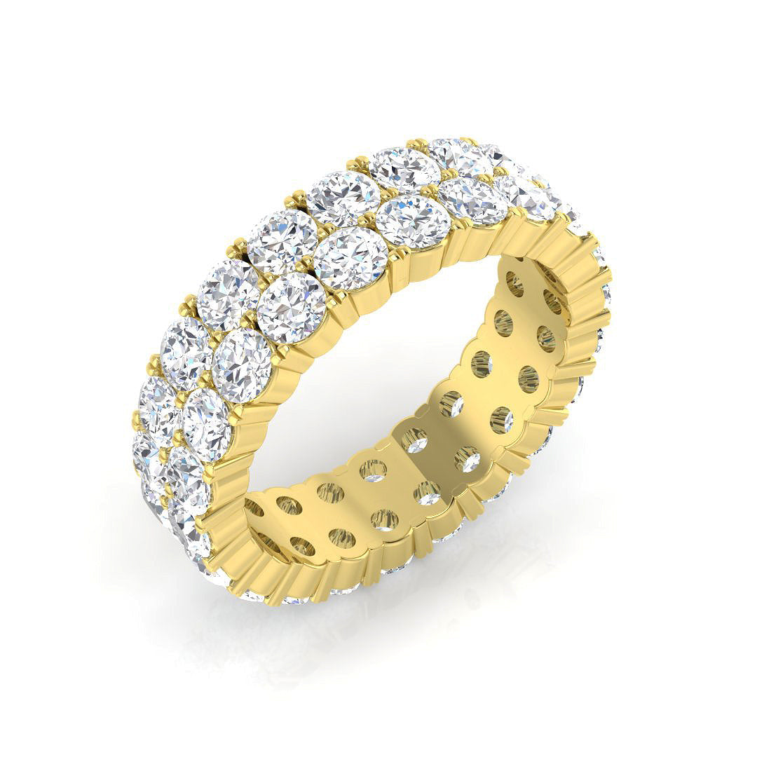 Full Eternity Diamond Ring 0.92ct–4.93ct – BJR0314 – 18k Yellow Gold