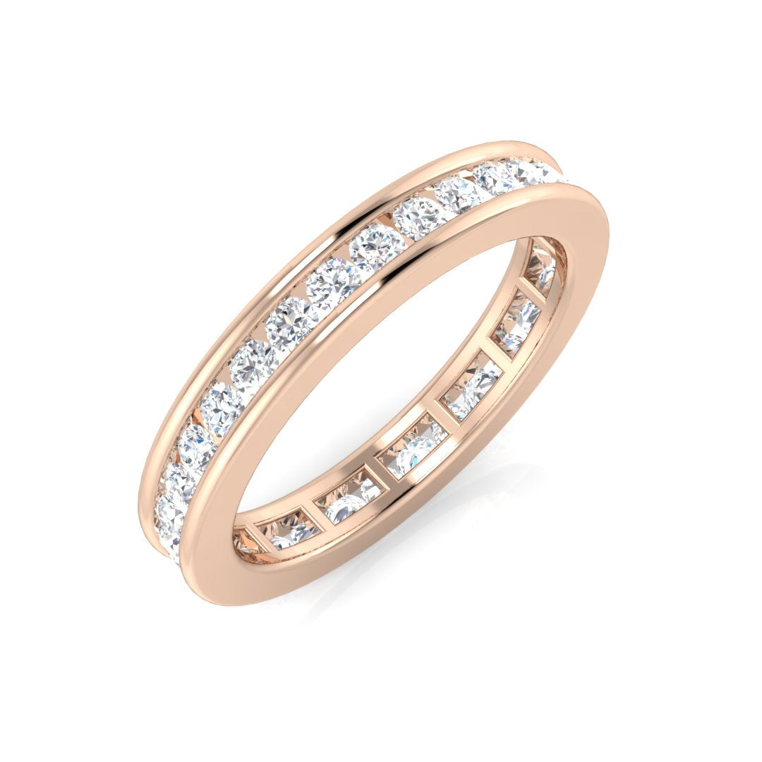 Full Eternity Diamond Ring 0.5ct–3.3ct – SL4304 – 18k Rose Gold