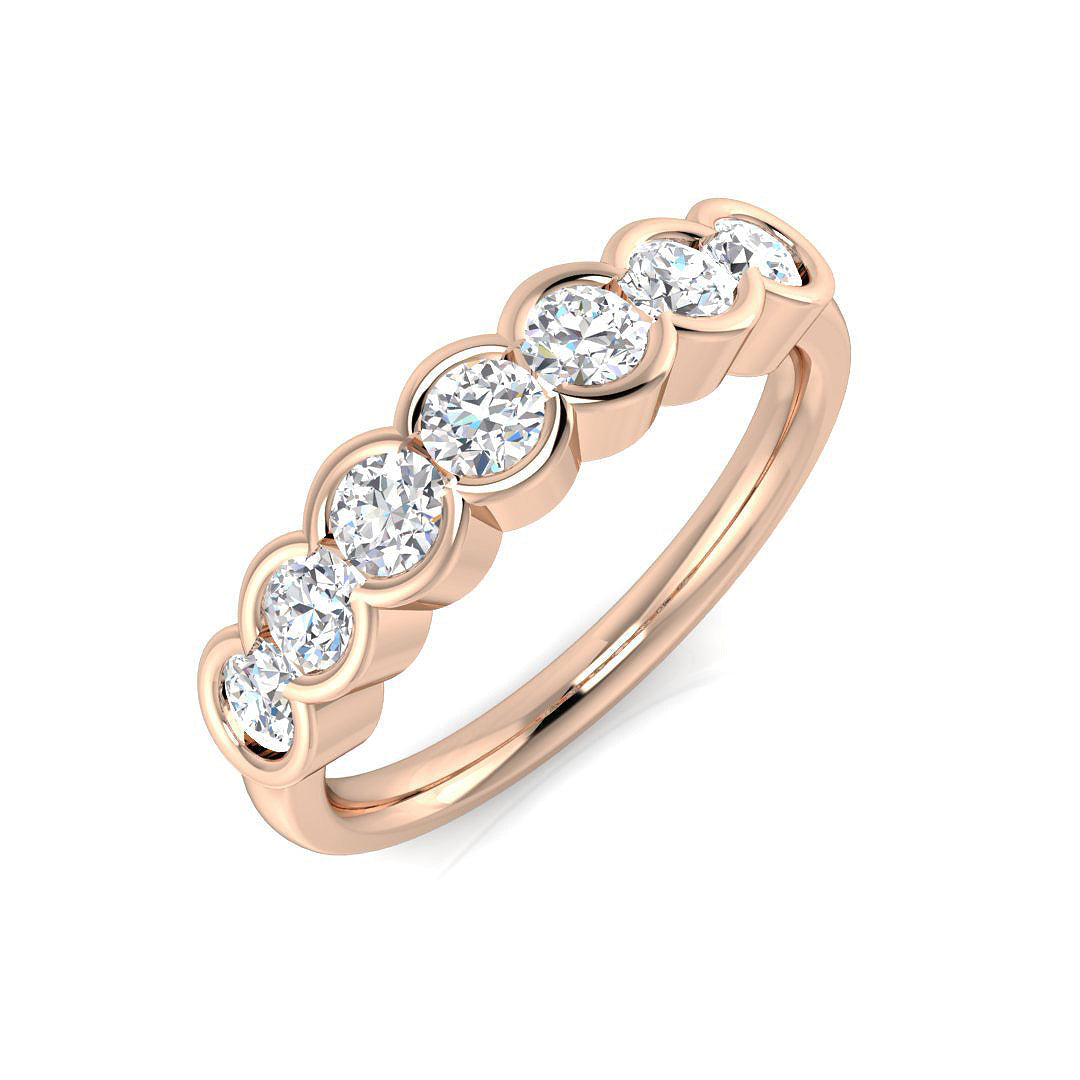 Multi Stone Diamond Ring 0.19ct–1.02ct – SR1815 – 18k Rose Gold