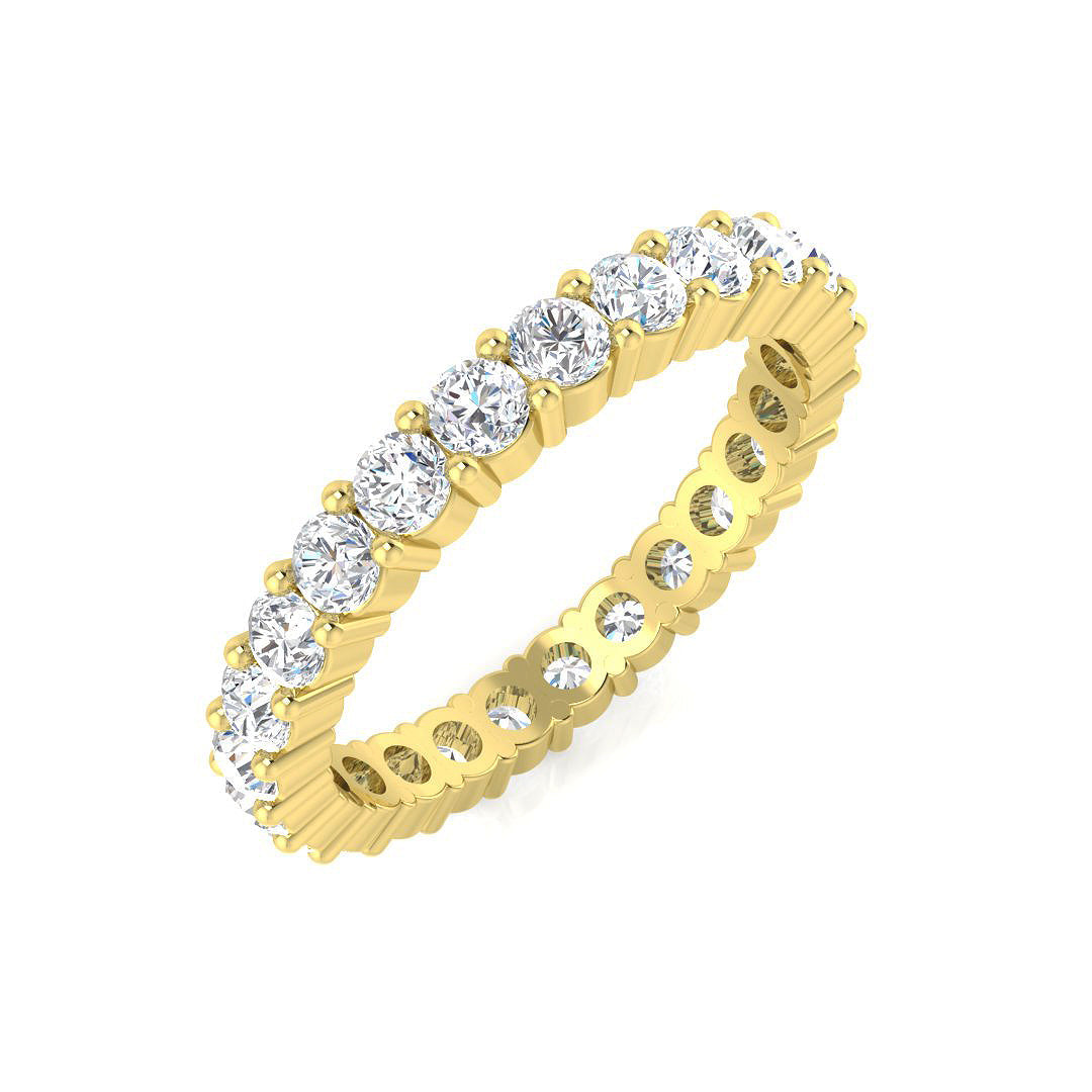 Full Eternity Diamond Ring 0.53ct–3.53ct – BJR0378 – 18k Yellow Gold