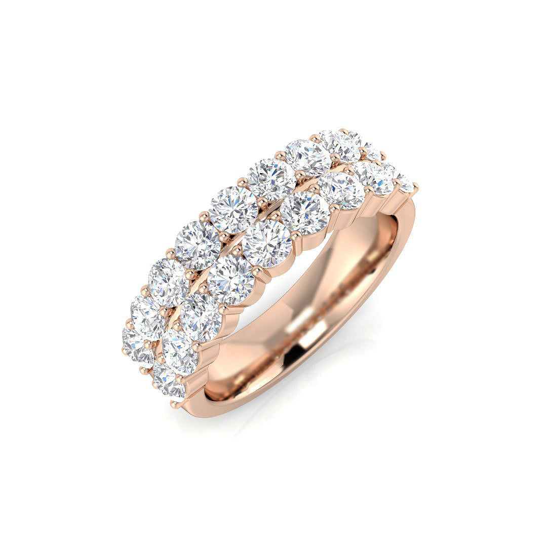 Half Eternity Diamond Ring 1.54ct–2.95ct – BJR0384 – 18k Rose Gold