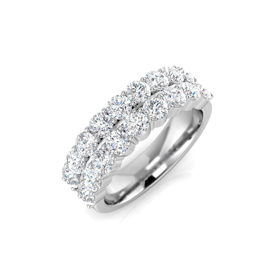 Half Eternity Diamond Ring 1.54ct–2.95ct – BJR0384 – 18k White Gold