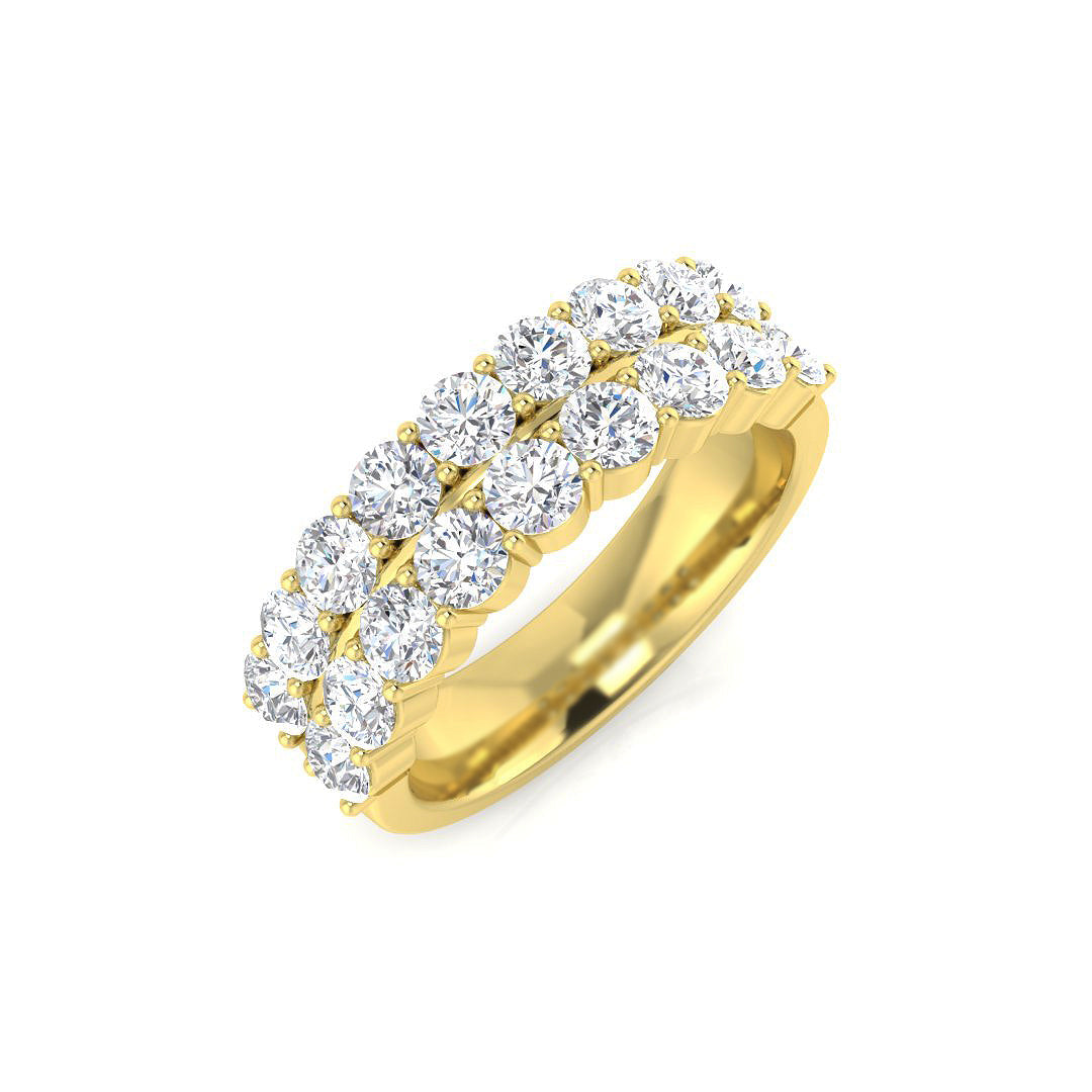 Half Eternity Diamond Ring 1.54ct–2.95ct – BJR0384 – 18k Yellow Gold