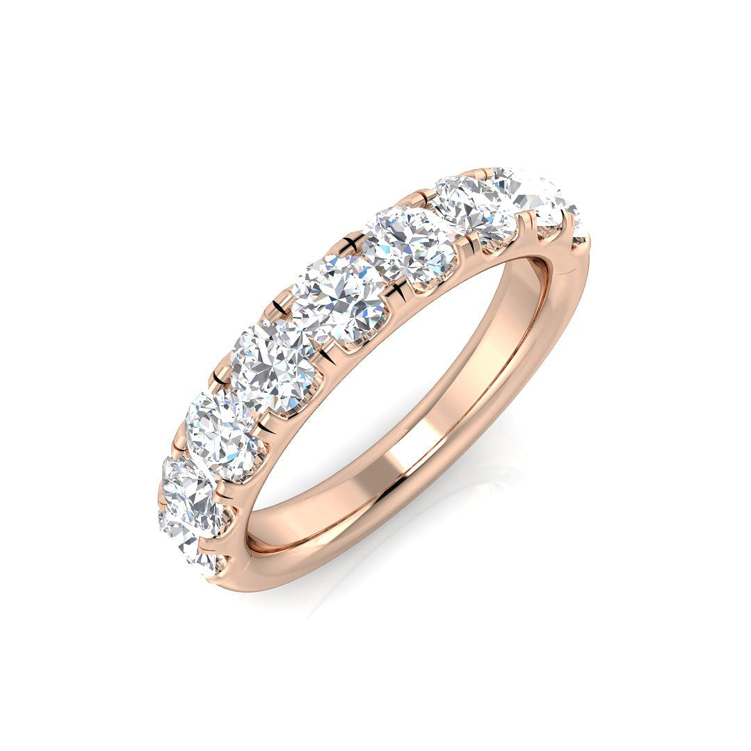 Half Eternity Diamond Ring 0.14ct–2.18ct – SR4962 – 18k Rose Gold