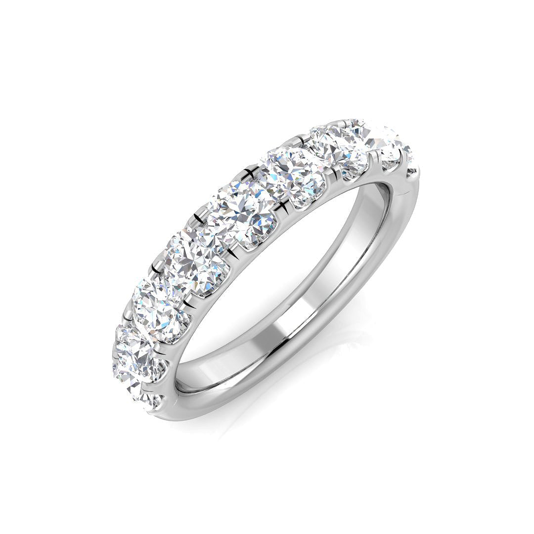 Half Eternity Diamond Ring 0.14ct–2.18ct – SR4962 – 18k White Gold