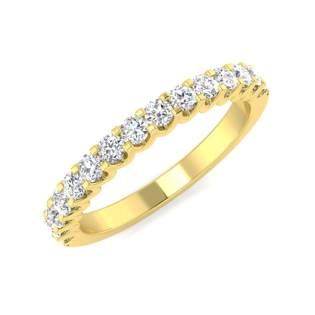 Half Eternity Diamond Ring 0.33ct–1.02ct – SR3728 – 18k Yellow Gold