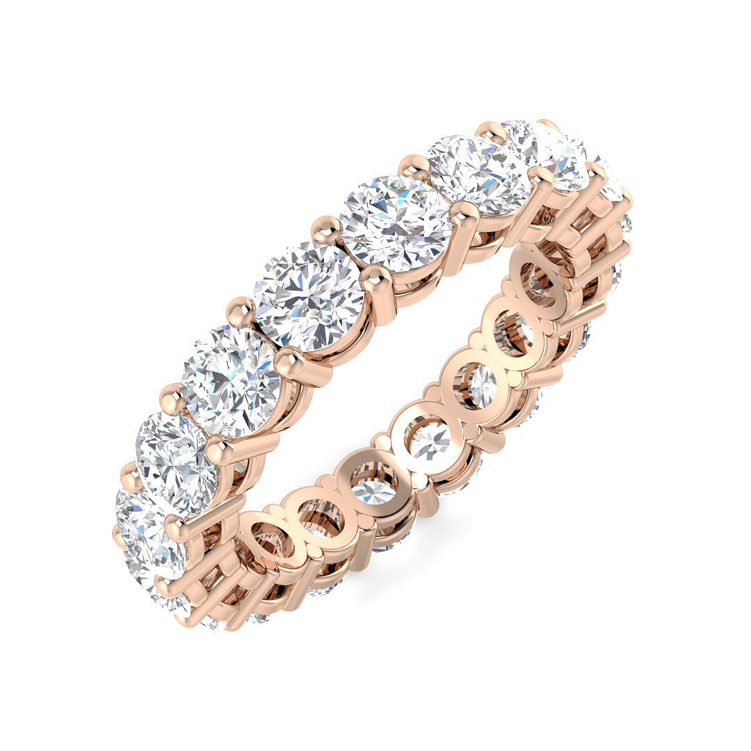 Full Eternity Diamond Ring 2.52ct–4.84ct – SR4564 – 18k Rose Gold