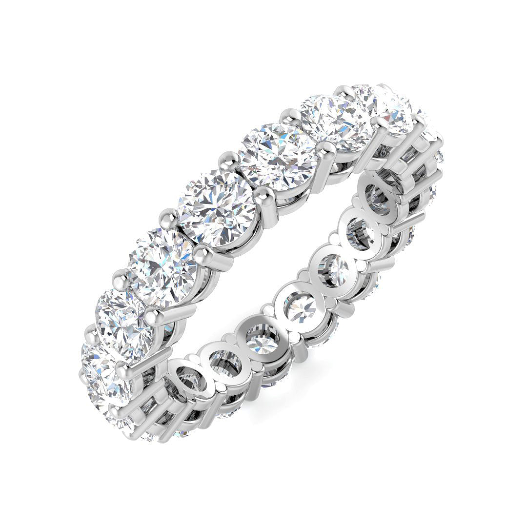 Full Eternity Diamond Ring 2.52ct–4.84ct – SR4564 – 18k White Gold