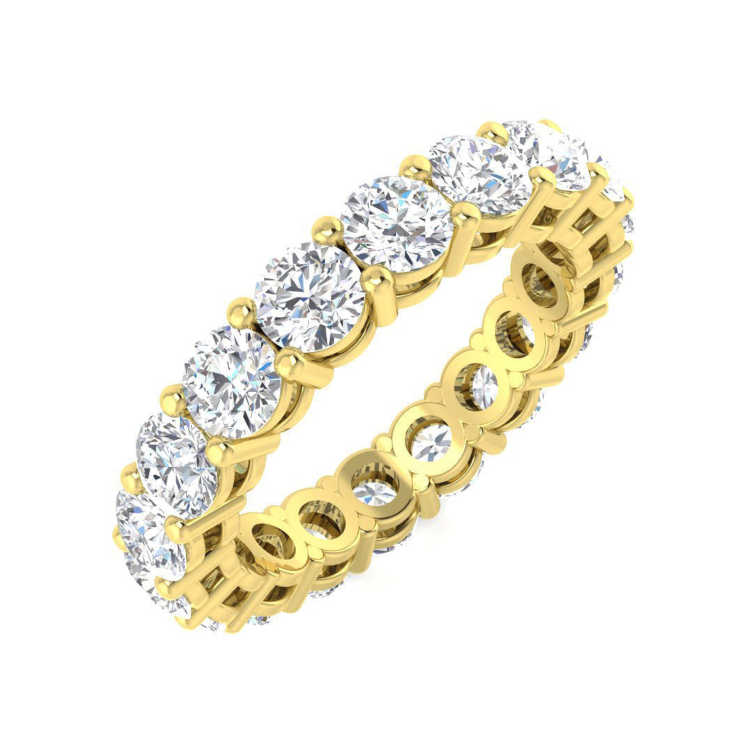 Full Eternity Diamond Ring 2.52ct–4.84ct – SR4564 – 18k Yellow Gold