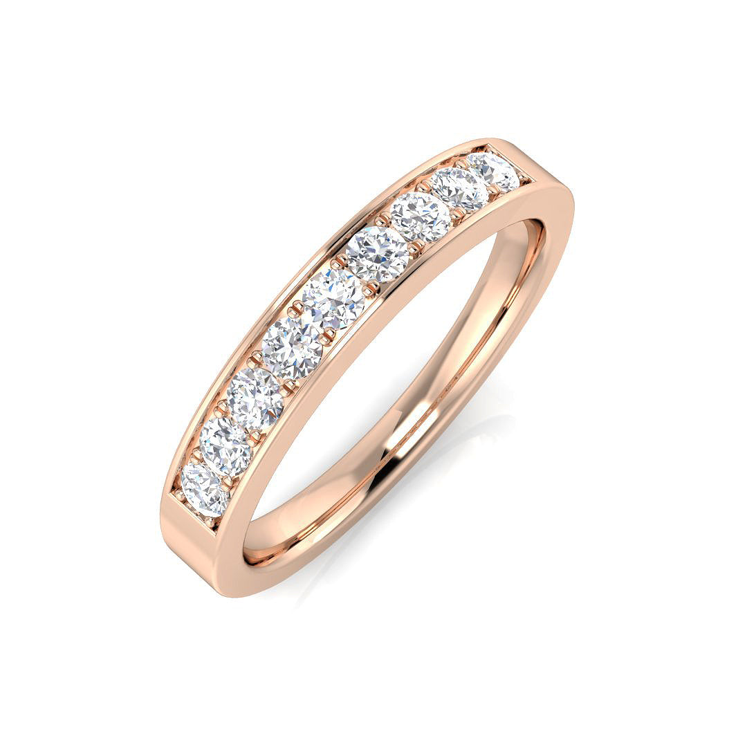 Half Eternity Diamond Ring 0.48ct – BJR0413 – 18k Rose Gold