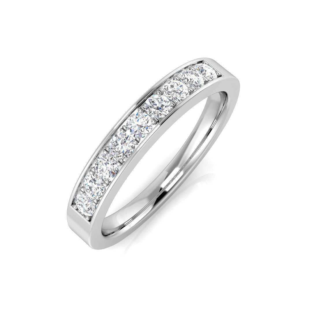 Half Eternity Diamond Ring 0.48ct – BJR0413 – 18k White Gold