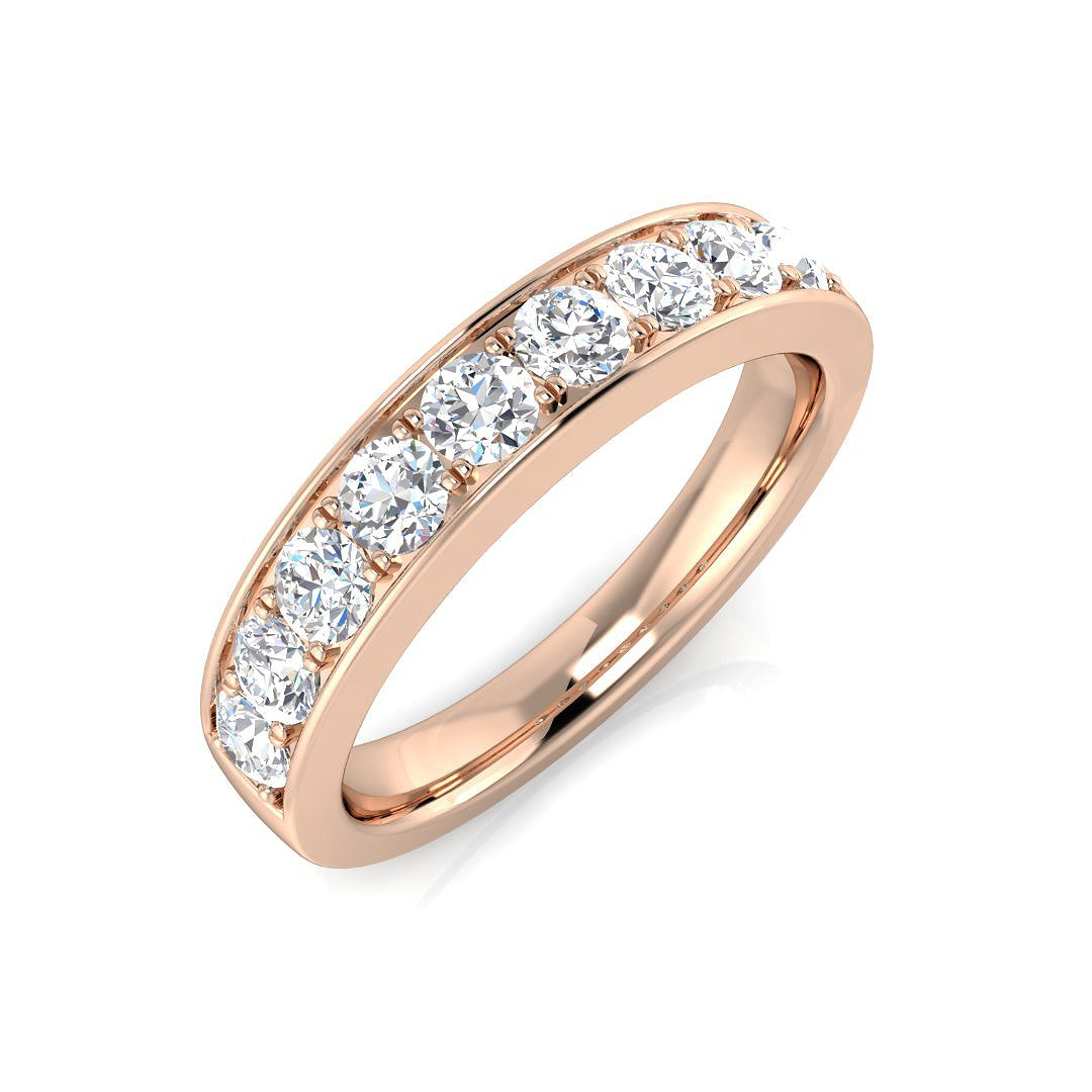 Half Eternity Diamond Ring 0.73ct – BJR0414 – 18k Rose Gold