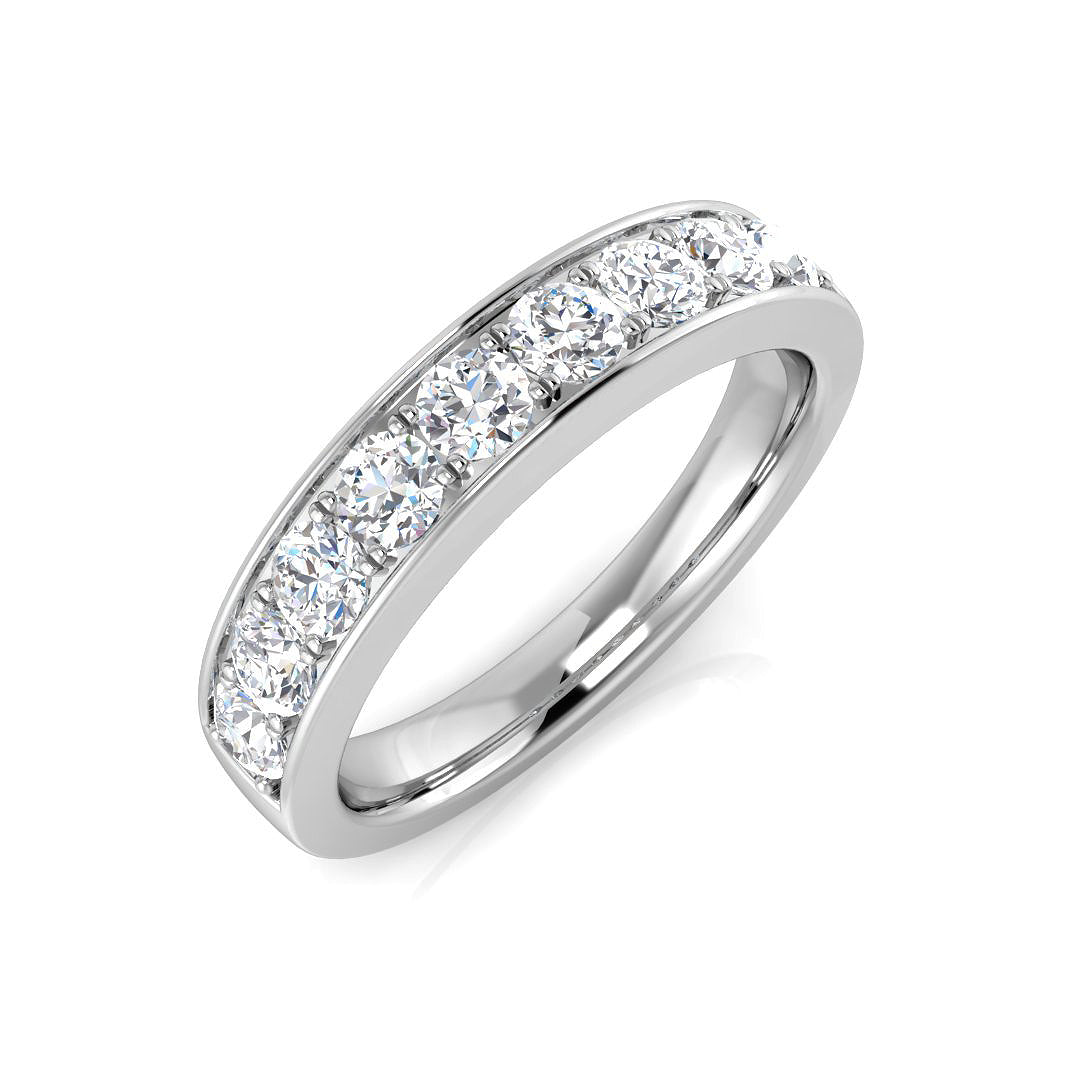 Half Eternity Diamond Ring 0.73ct – BJR0414 – 18k White Gold