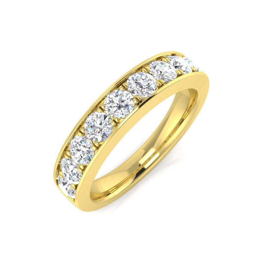 Half Eternity Diamond Ring 0.95ct – BJR0415 – 18k Yellow Gold
