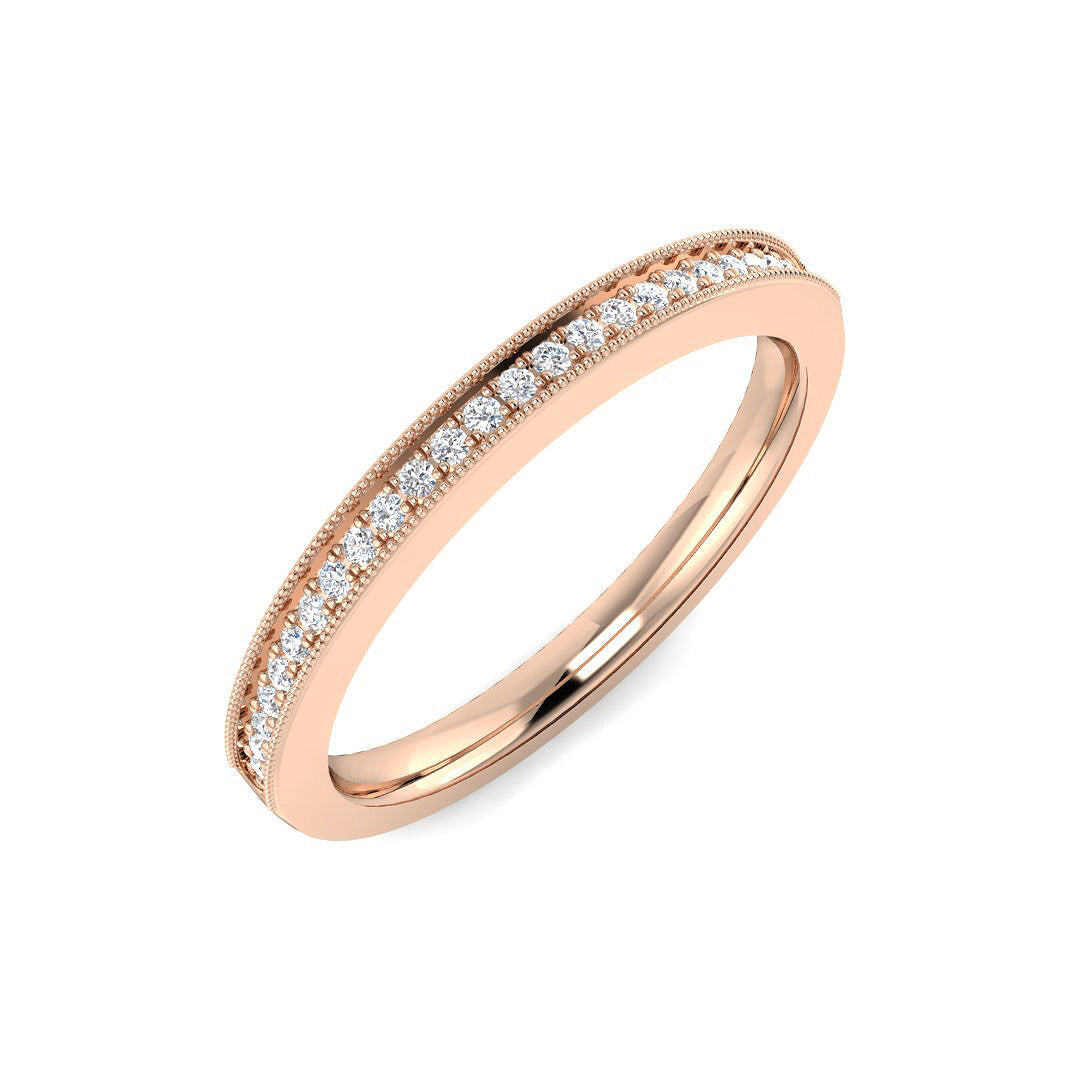 Half Eternity Diamond Ring 0.1ct–0.65ct – BJR0418 – 18k Rose Gold