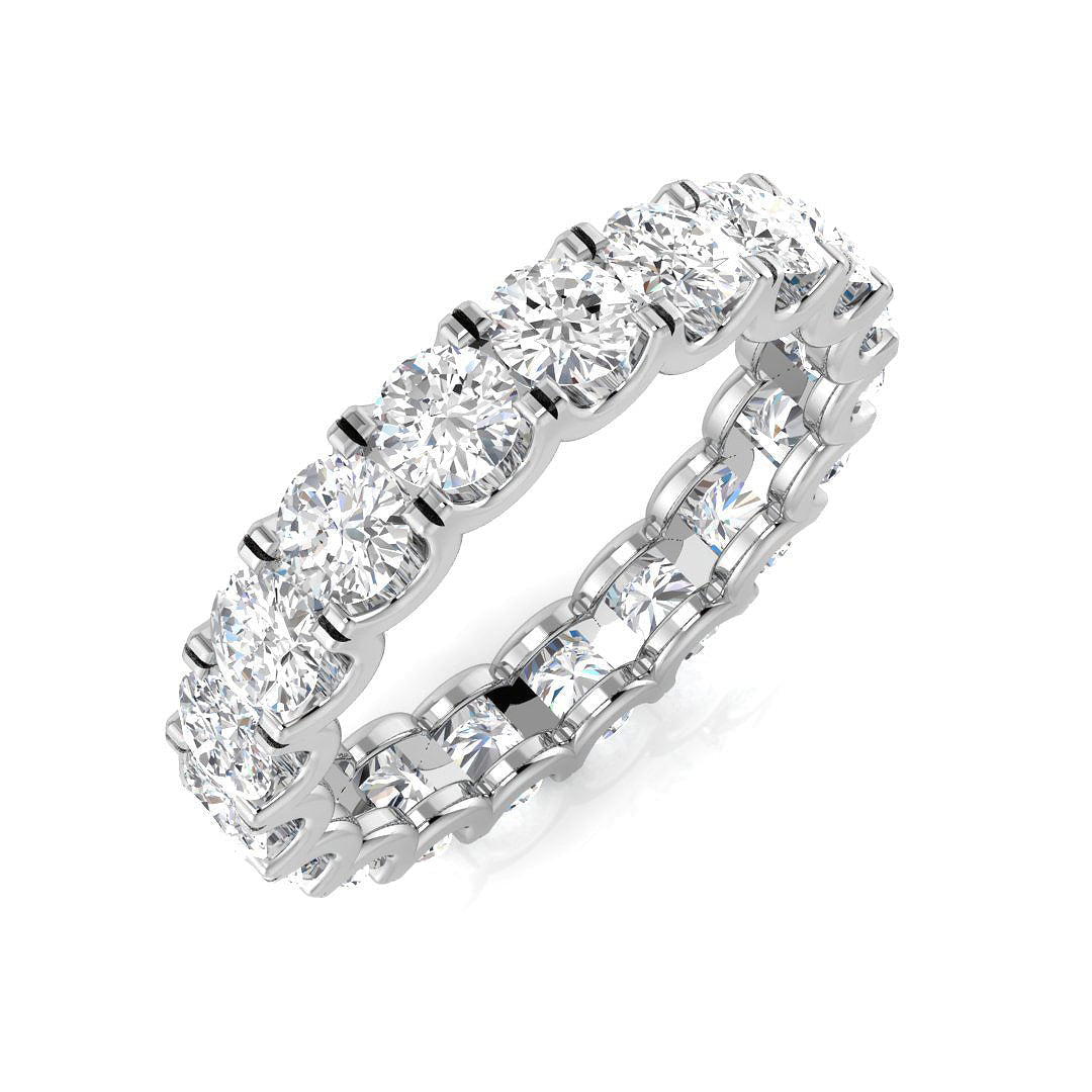 Full Eternity Diamond Ring 1.0ct–4.12ct – SR1258 – 18k White Gold