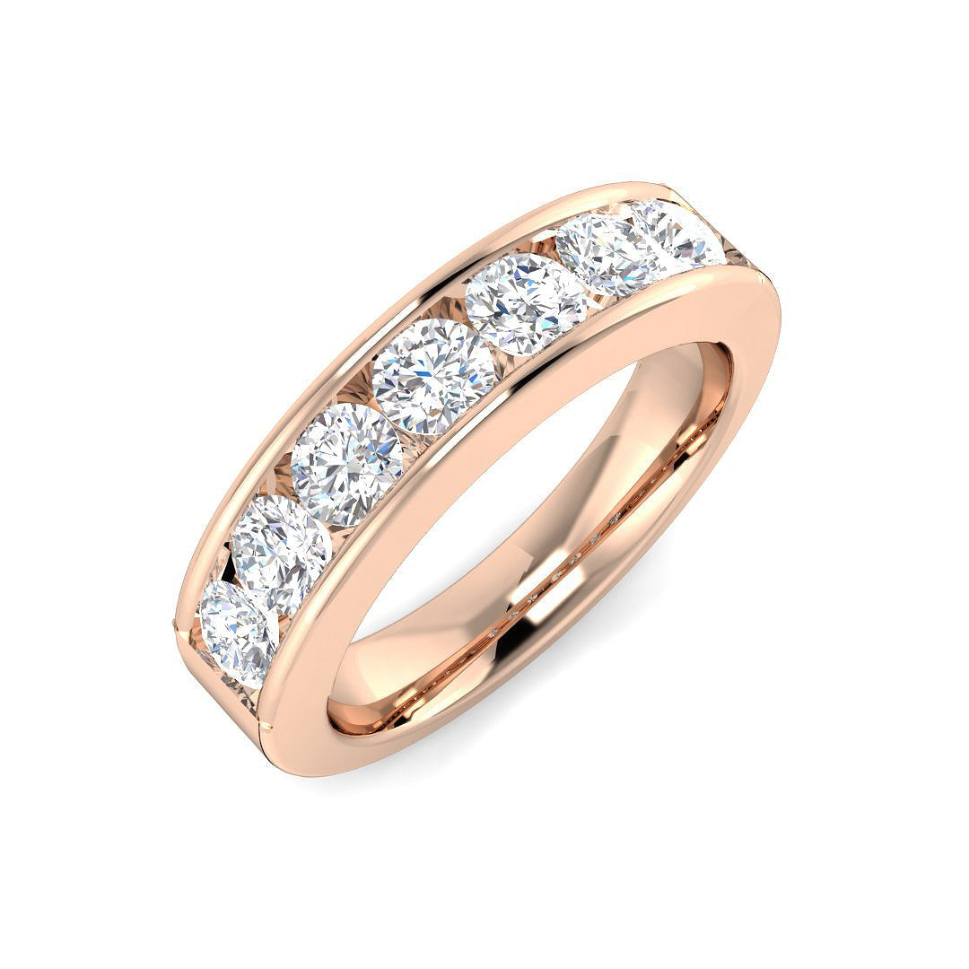 Half Eternity Diamond Ring 0.98ct–1.13ct – BJR0423 – 18k Rose Gold