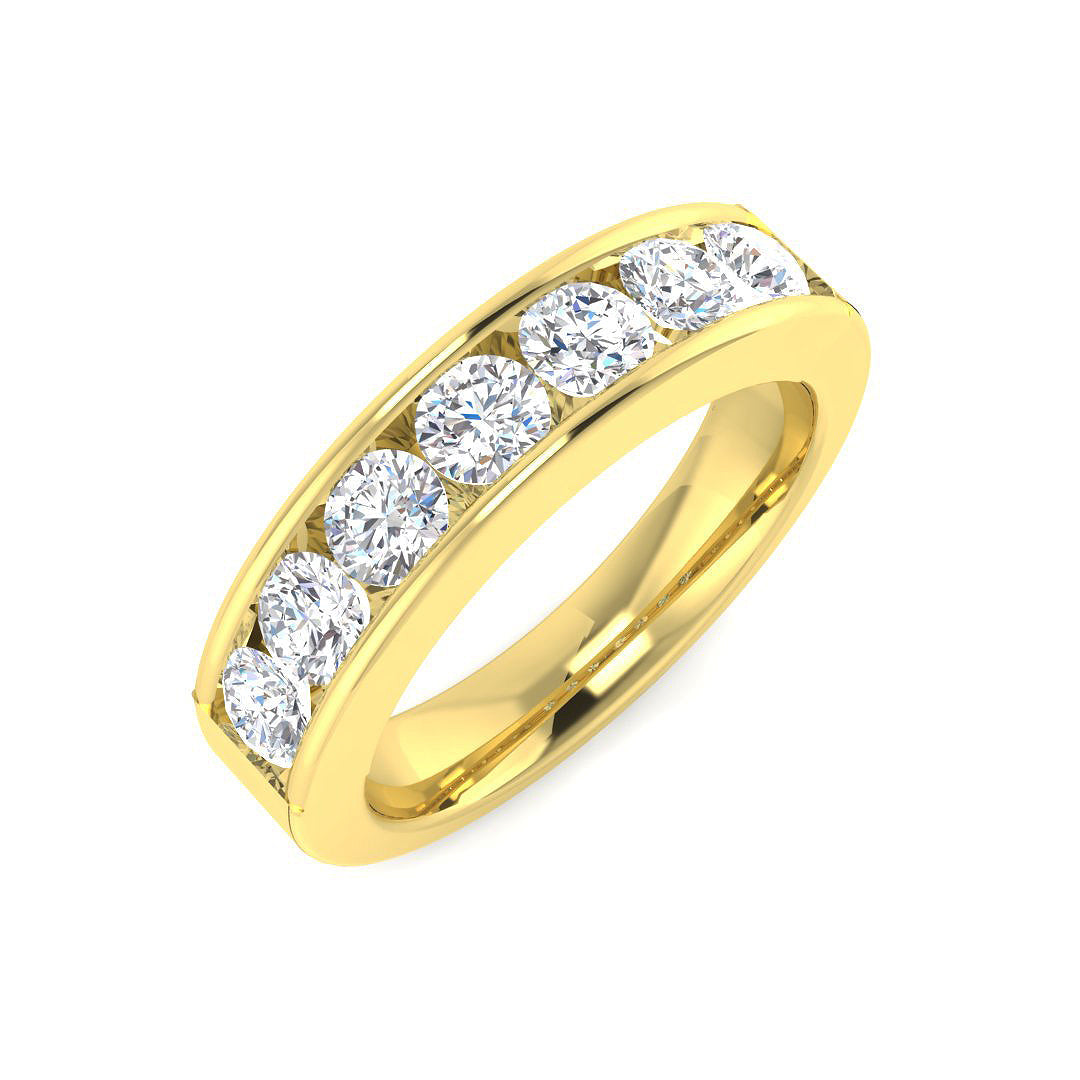 Half Eternity Diamond Ring 0.98ct–1.13ct – BJR0423 – 18k Yellow Gold