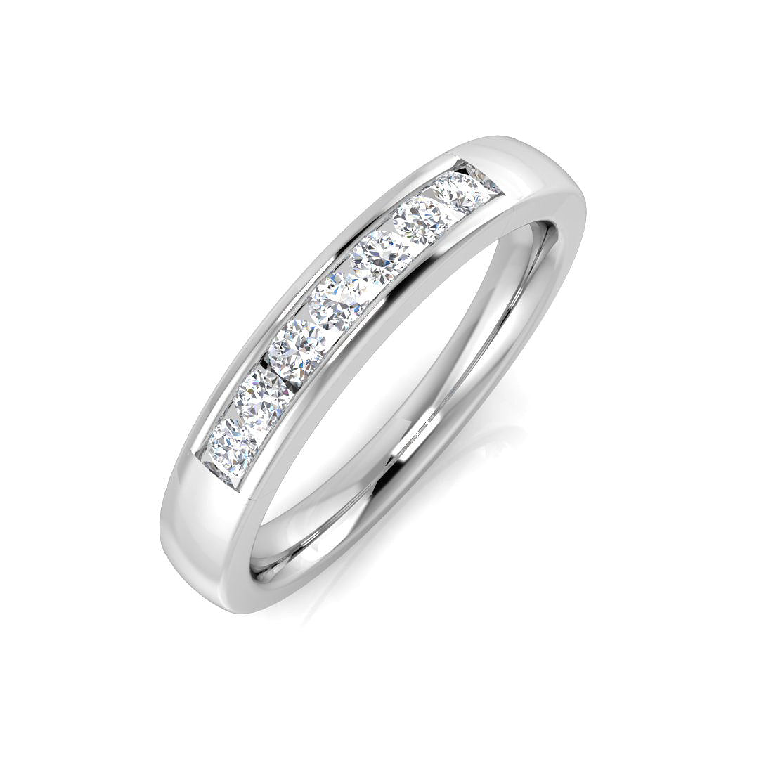 Half Eternity Diamond Ring 0.21ct–2.15ct – BJR0277 – 18k White Gold