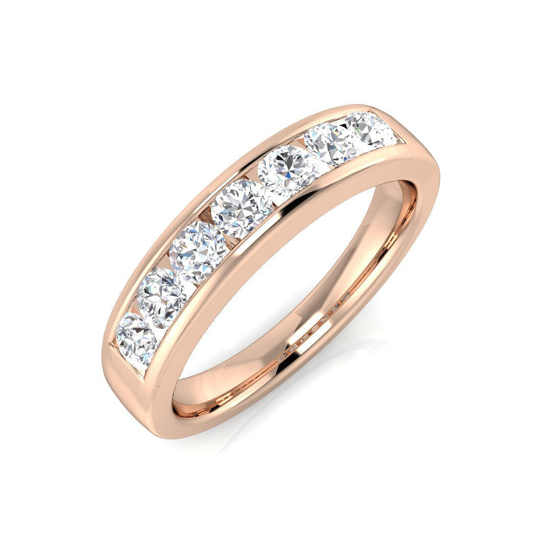 Half Eternity Diamond Ring 0.21ct–2.15ct – BJR0277 – 18k Rose Gold