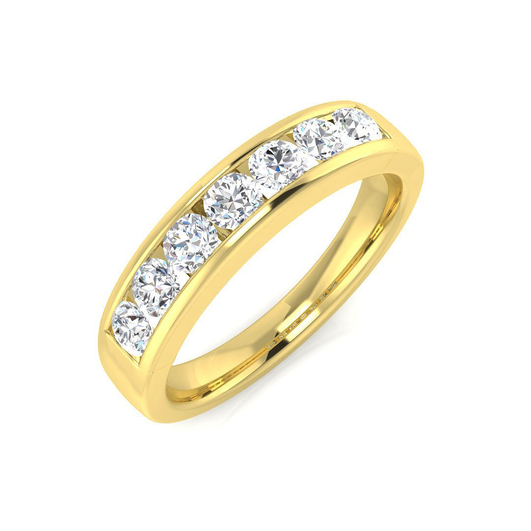 Half Eternity Diamond Ring 0.21ct–2.15ct – BJR0277 – 18k Yellow Gold