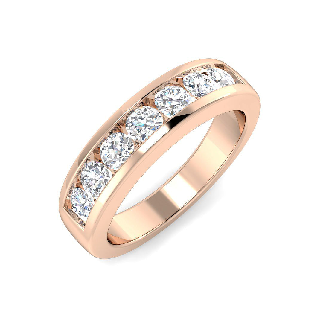 Multi Stone Diamond Ring 0.8ct–2.99ct – SR5149 – 18k Rose Gold
