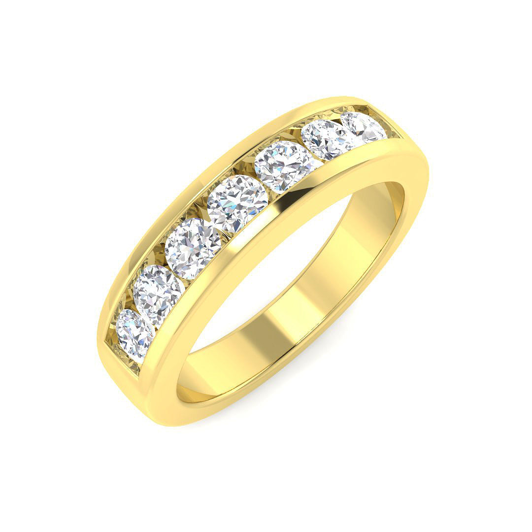 Multi Stone Diamond Ring 0.8ct–2.99ct – SR5149 – 18k Yellow Gold