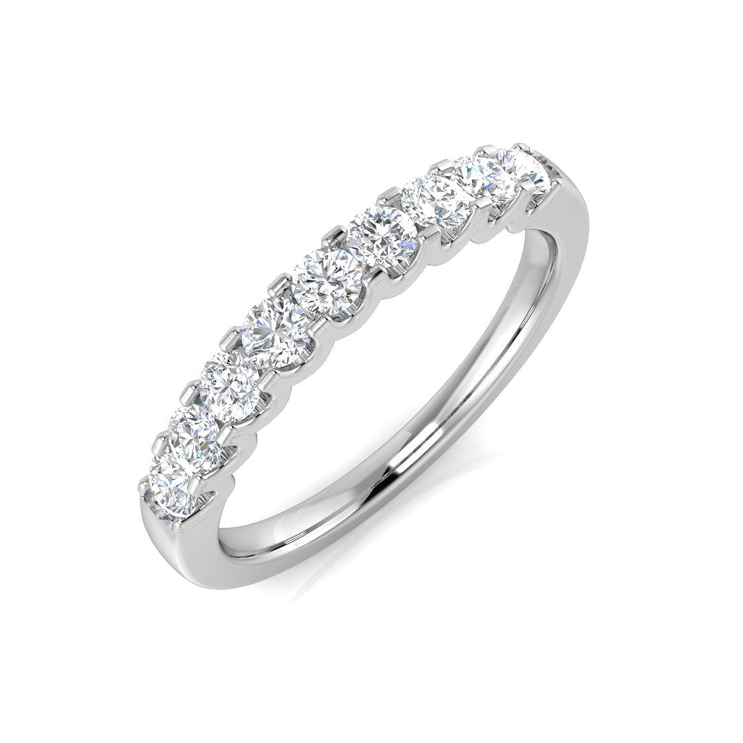 Half Eternity Diamond Ring 0.33ct–1.02ct – SR3728 – 18k White Gold