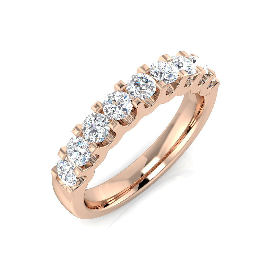 Half Eternity Diamond Ring 0.33ct–1.02ct – SR3728 – 18k Rose Gold