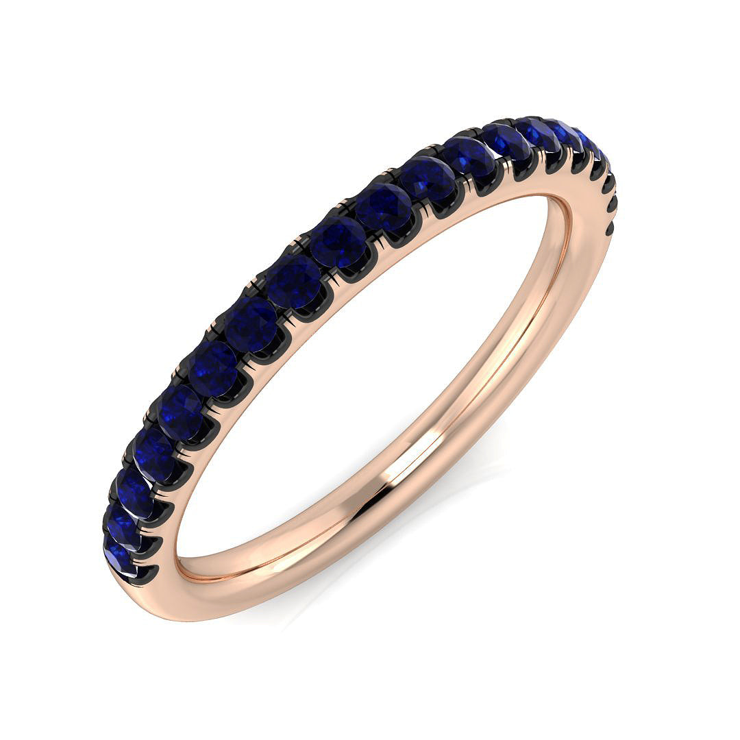 Half Eternity Diamond Ring 0.36ct–0.54ct – BJR0446~BS – 18k Rose Gold