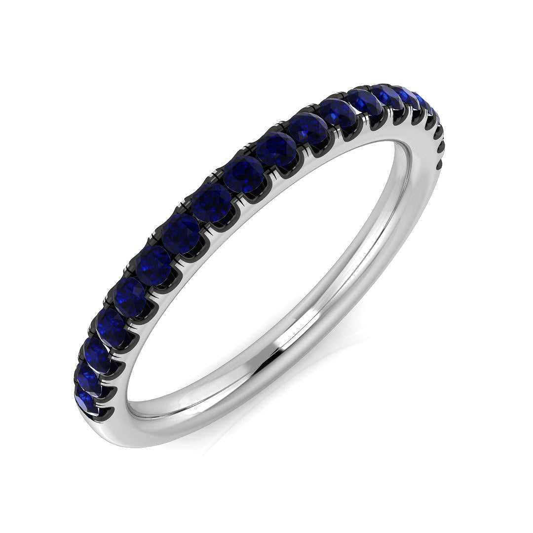 Half Eternity Diamond Ring 0.36ct–0.54ct – BJR0446~BS – 18k White Gold