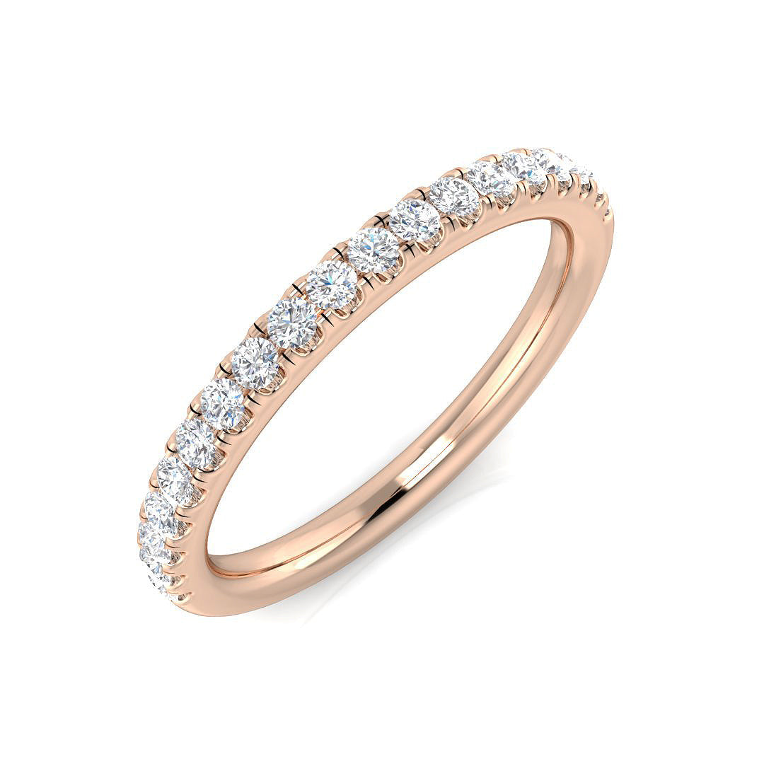 Half Eternity Diamond Ring 0.26ct – BJR0446 – 18k Rose Gold