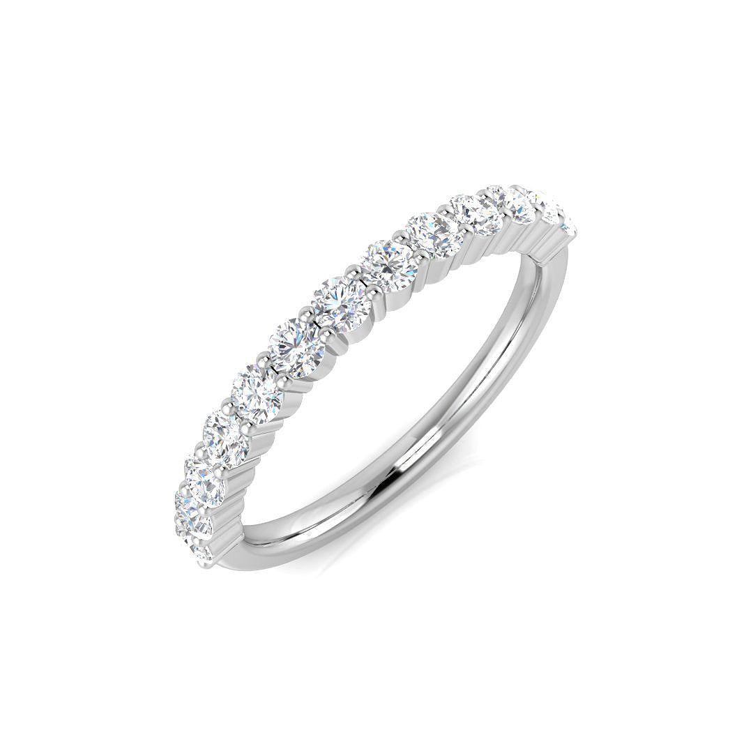 Half Eternity Diamond Ring 0.54ct – BJR0448 – 18k White Gold