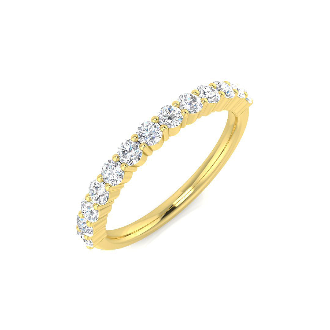 Half Eternity Diamond Ring 0.54ct – BJR0448 – 18k Yellow Gold