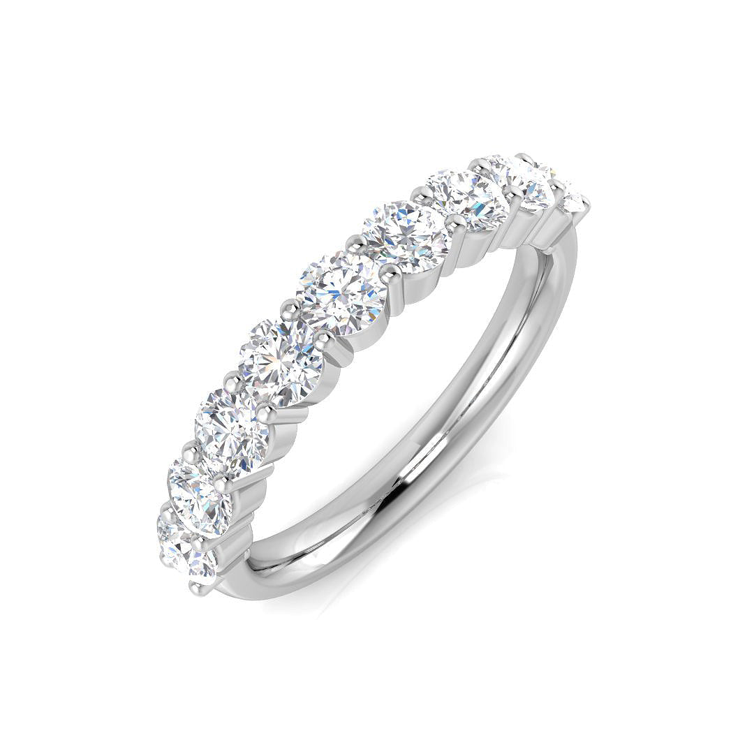 Half Eternity Diamond Ring 0.98ct – BJR0450 – 18k White Gold