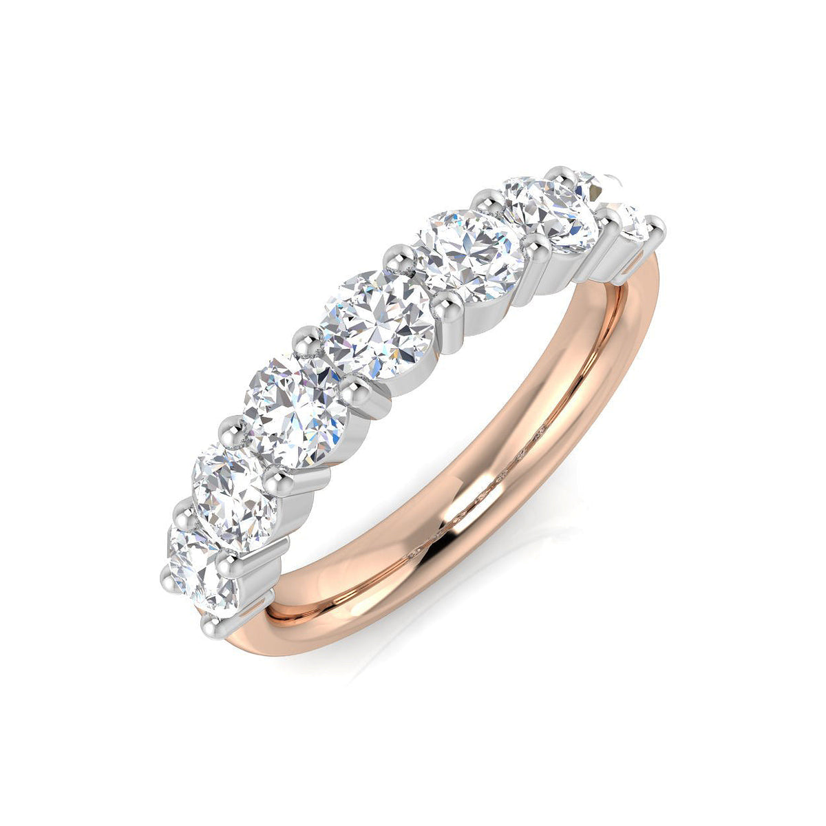 Half Eternity Diamond Ring 1.66ct – BJR0451 – 18k Rose Gold